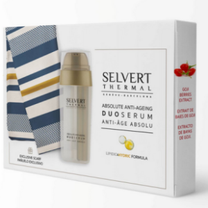 Selvert Thermal - Absolute Anti-Ageing Duo Serum Pack - Промо Комплект Анти-ейдж двуфазен серум с изключителен ST сатенен шал