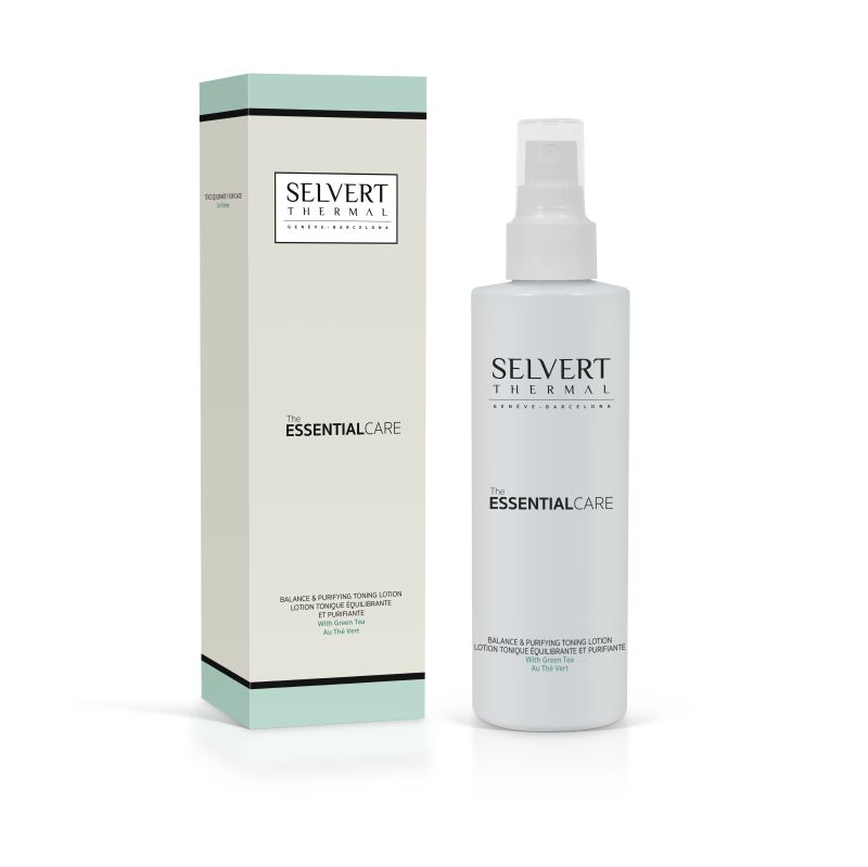 Selvert Thermal - The ESSENTIAL CARE - Хидратиращ и балансиращ тоник със зелен чай - Purifying Toning lotion With Green Tea. 200 ml