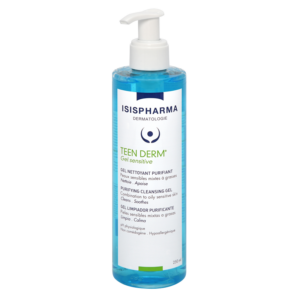 TEEN DERM gel sensitive 250 ml ( почистващ гел за мазна и възпалена кожа )