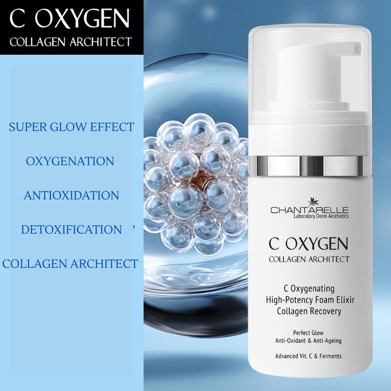 C OXYGEN Collagen Architect - Антиоксидантна оксигенираща почистваща пяна с озаряващ ефект 100ml - Image 2